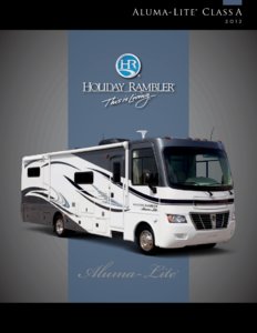 2012 Holiday Rambler Aluma Lite Class A Brochure page 1