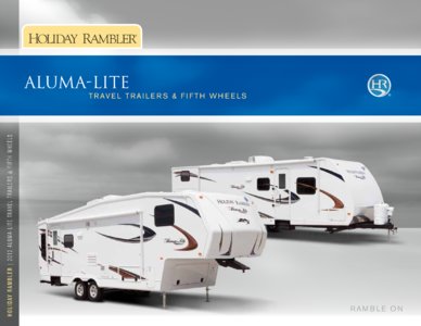 2012 Holiday Rambler Aluma Lite Travel Trailers Fifth Wheel Brochure page 1