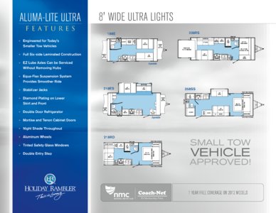 2012 Holiday Rambler Aluma Lite Ultra Brochure page 2