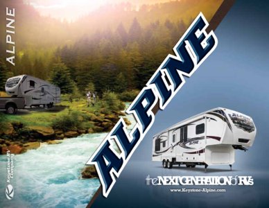 2012 Keystone RV Alpine Brochure page 1