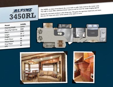 2012 Keystone RV Alpine Brochure page 4