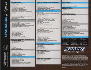 2012 Keystone RV Alpine Brochure page 12