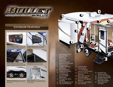 2012 Keystone RV Bullet Ultra Lite Brochure page 4