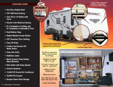 2012 Keystone RV Hornet Hideout Western Edition Brochure page 8