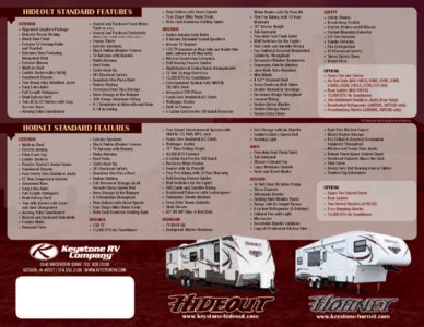 2012 Keystone RV Hornet Hideout Western Edition Brochure page 12