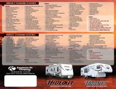 2012 Keystone RV Hornet Hideout Brochure page 12