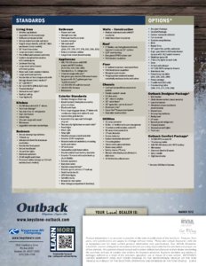 2012 Keystone RV Outback Brochure page 8