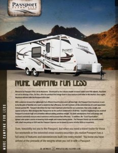 2012 Keystone RV Passport Ultra Lite Brochure page 2