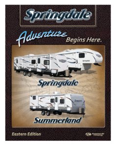 2012 Keystone RV Springdale Summerland Brochure page 1