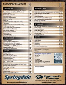 2012 Keystone RV Springdale Western Edition Brochure page 12