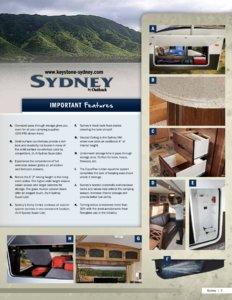 2012 Keystone RV Sydney Brochure page 5