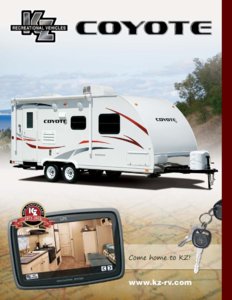 2012 KZ RV Coyote Brochure page 1