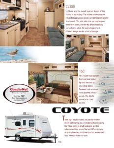 2012 KZ RV Coyote Brochure page 3