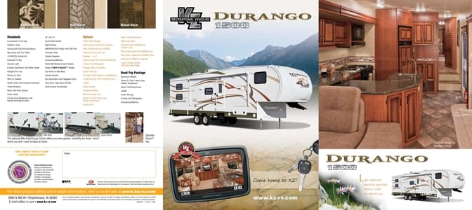 2012 KZ RV Durango 1500 Brochure page 1