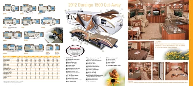 2012 KZ RV Durango 1500 Brochure page 3