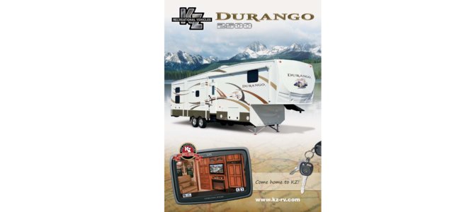 2012 KZ RV Durango 2500 Brochure page 1