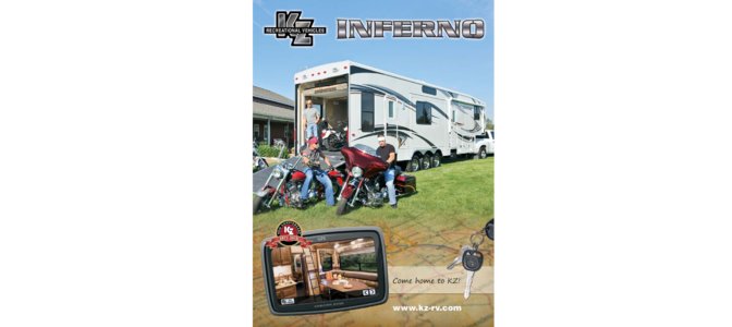 2012 KZ RV Inferno Brochure page 1