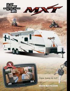 2012 KZ RV MXT Brochure page 1