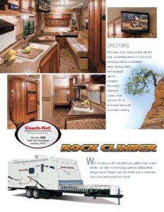 2012 KZ RV Rock Climber Brochure page 3