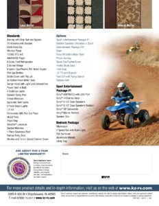 2012 KZ RV Rock Climber Brochure page 4