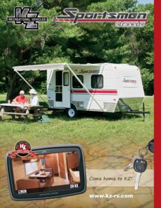 2012 KZ RV Sportsmen Classic Brochure page 1