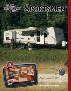 2012 KZ RV Sportsmen Brochure page 1