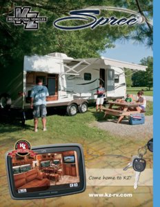 2012 KZ RV Spree Brochure page 1