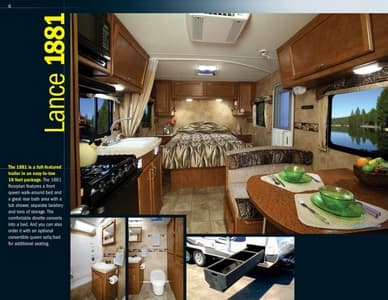 2012 Lance Travel Trailers Brochure page 6