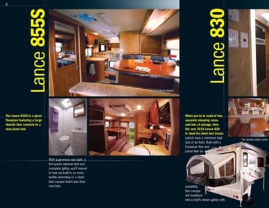 2012 Lance Truck Campers Brochure page 8