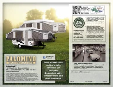 2012 Palomino Tent Campers French Brochure page 12