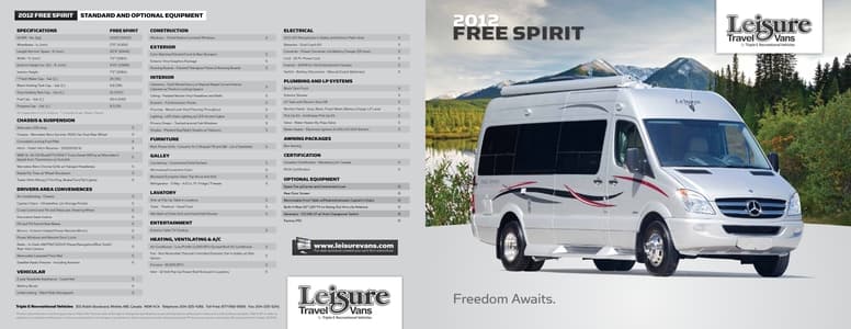 2012 Triple E RV Free Spirit Brochure page 1