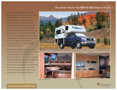 2013 ALP Adventurer Truck Campers Brochure page 7