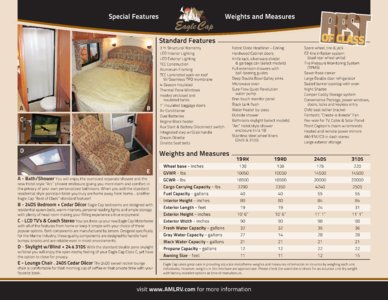 2013 ALP Eaglecap Motorhomes Brochure page 3