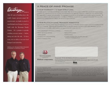 2013 Entegra Coach Cornerstone Brochure page 4