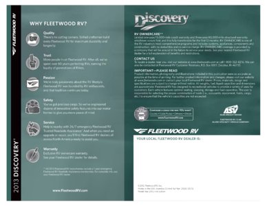 2013 Fleetwood Discovery Brochure page 8