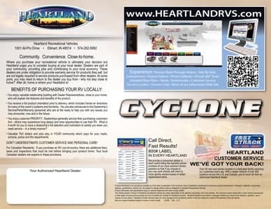 2013 Heartland Cyclone Brochure page 16