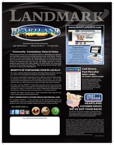 2013 Heartland Landmark Brochure page 16