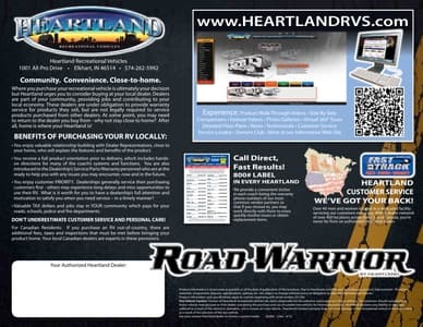 2013 Heartland Road Warrior Brochure page 12