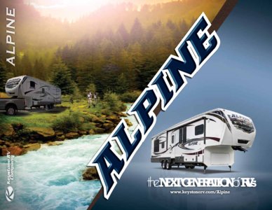 2013 Keystone RV Alpine Brochure page 1