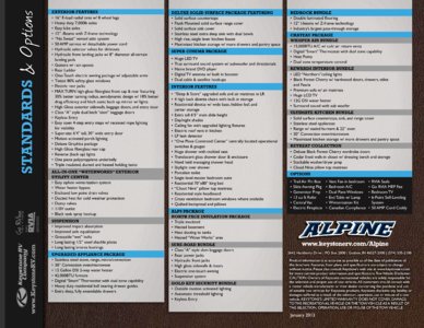 2013 Keystone RV Alpine Brochure page 16