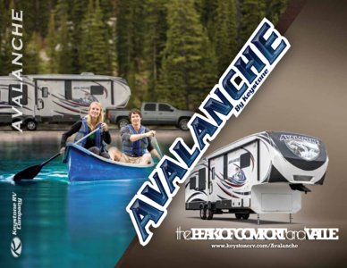 2013 Keystone RV Avalanche Brochure page 1