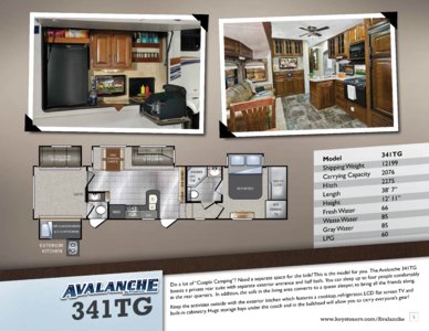 2013 Keystone RV Avalanche Brochure page 5