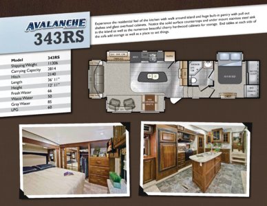 2013 Keystone RV Avalanche Brochure page 6