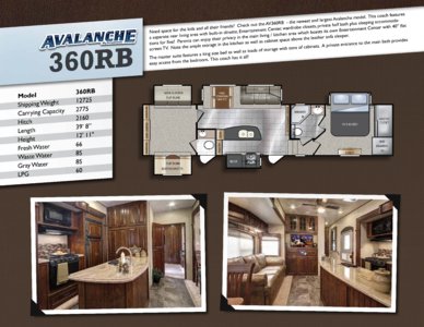 2013 Keystone RV Avalanche Brochure page 8