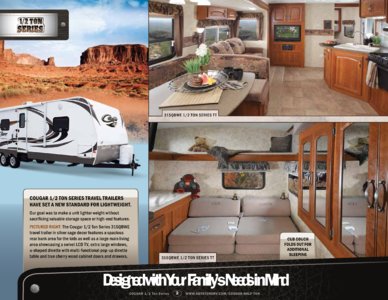 2013 Keystone RV Cougar Half Ton Series Brochure page 2