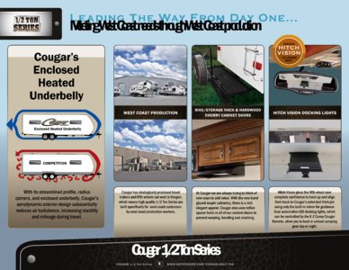 2013 Keystone RV Cougar Half Ton Series Brochure page 8