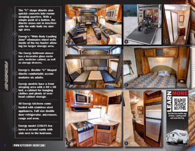 2013 Keystone RV Energy Brochure page 2