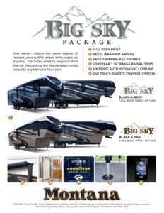 2013 Keystone RV Montana Big Sky Package Brochure page 1