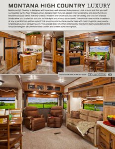 2013 Keystone RV Montana High Country Brochure page 3