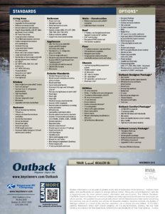 2013 Keystone RV Outback Brochure page 8